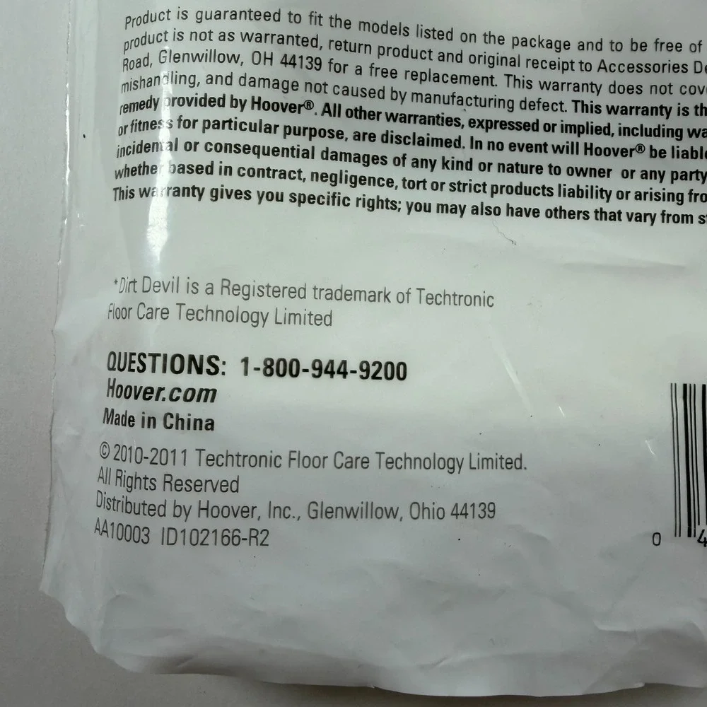 Hoover Dirt Devil Vacuum Bags Style‎ U 3 Pack